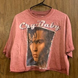 Johnny Depp CRYBABY crop tee